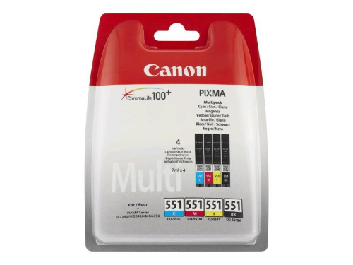 CANON CLI-551 C/M/Y/BK MULTI SEC 4 CARTUCCE INK